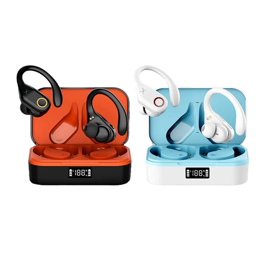 Bluetooth-compatible Wireless Earbuds with Charging Case Intelligent Noise Cancellation Compact Size Portable Low Latency Earpho