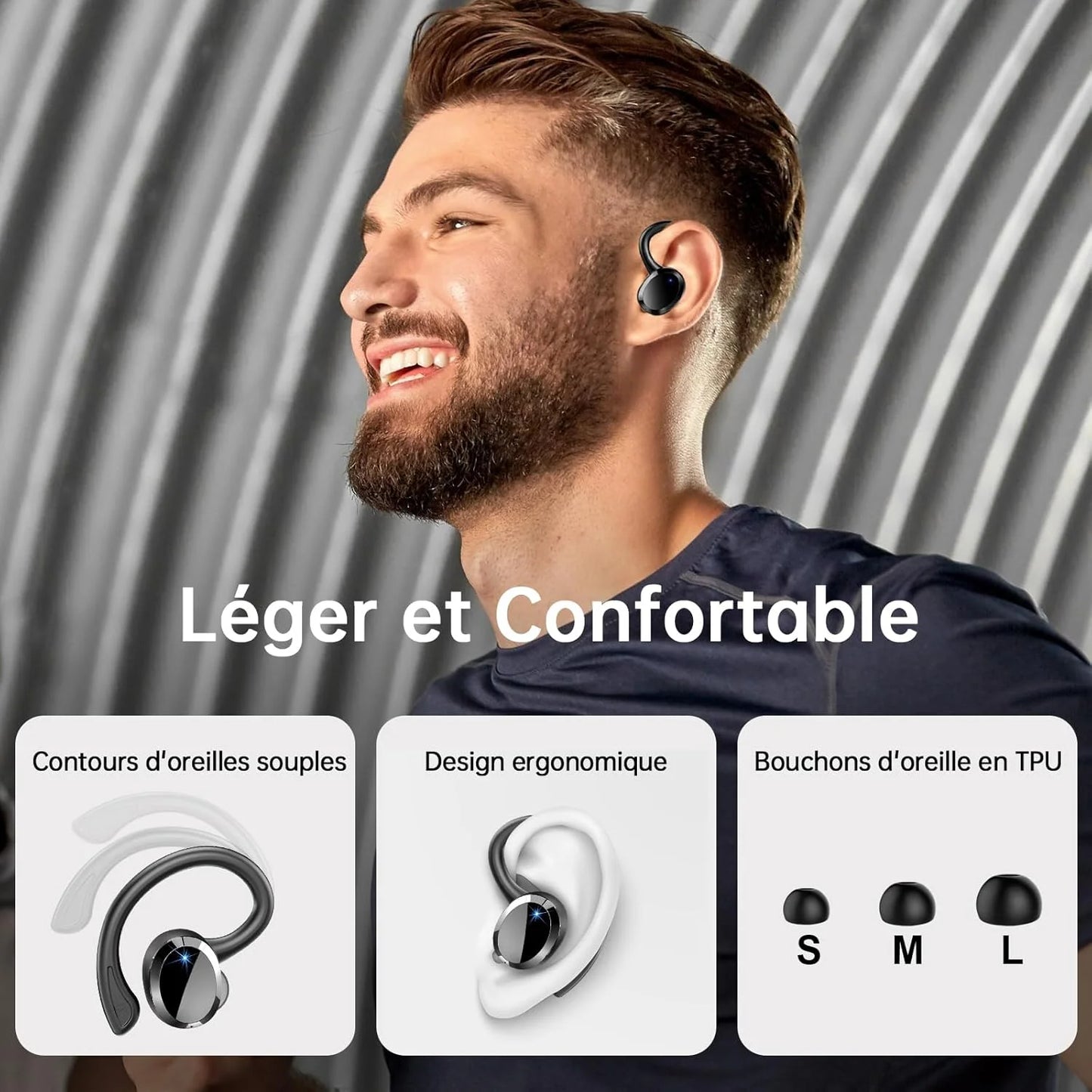 Wireless Bluetooth 5.3 Earbuds – Noise Cancelling, IP7, 40H Playtime