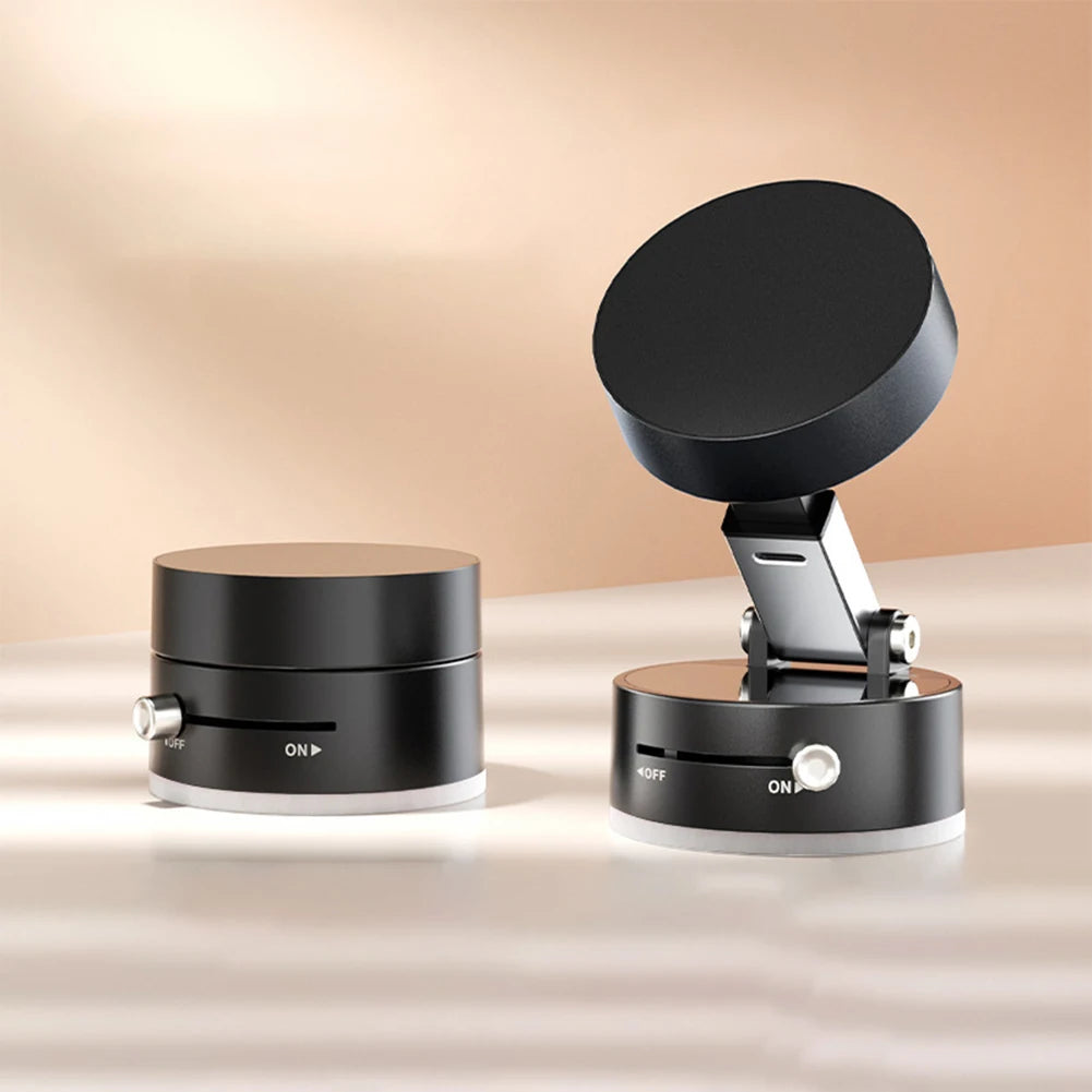 Foldable Magnetic Vacuum Car Phone Holder 360° Adjustable Double Side Suction Cup Car Navigation Bracket for iPhone 16 15 Xiaomi