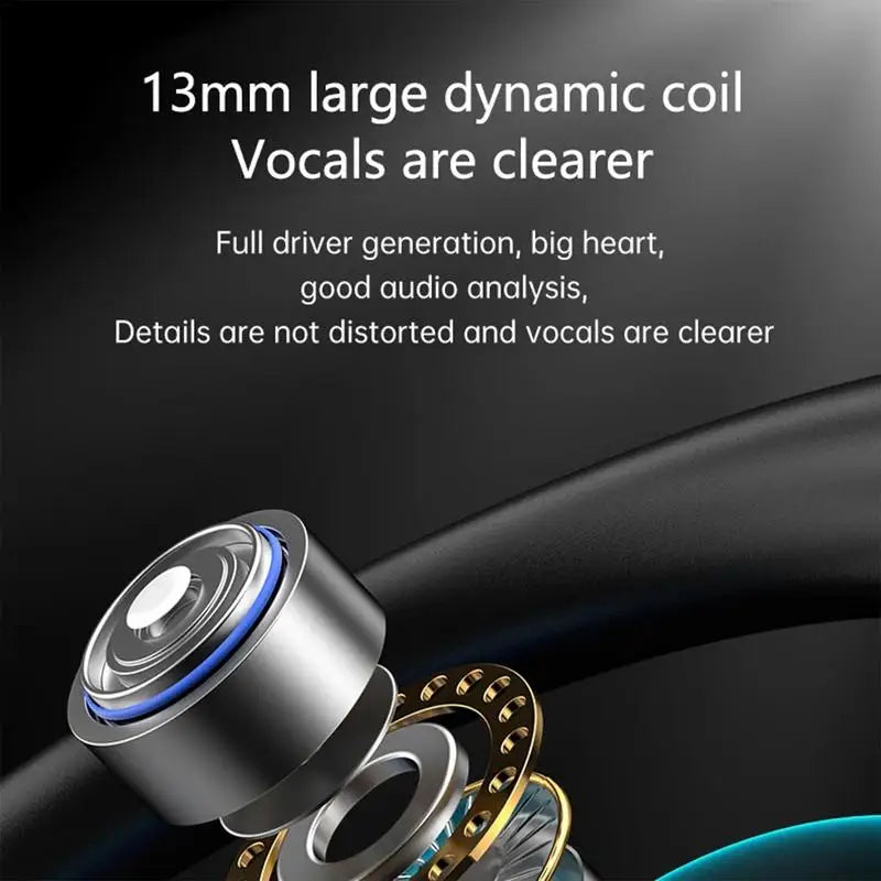 Open-Ear Wireless Headphones – Over-Ear Hooks, LED Display, IPX4 | Sports & Cycling Headset