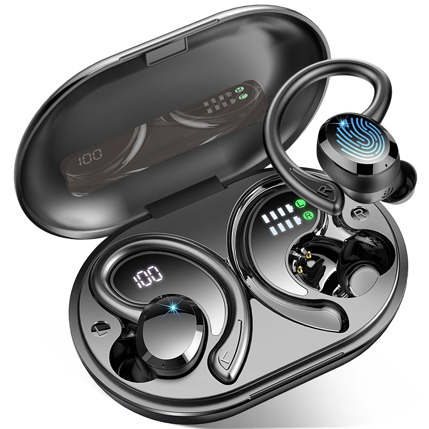 Wireless Bluetooth 5.3 Earbuds – Noise Cancelling, IP7, 40H Playtime