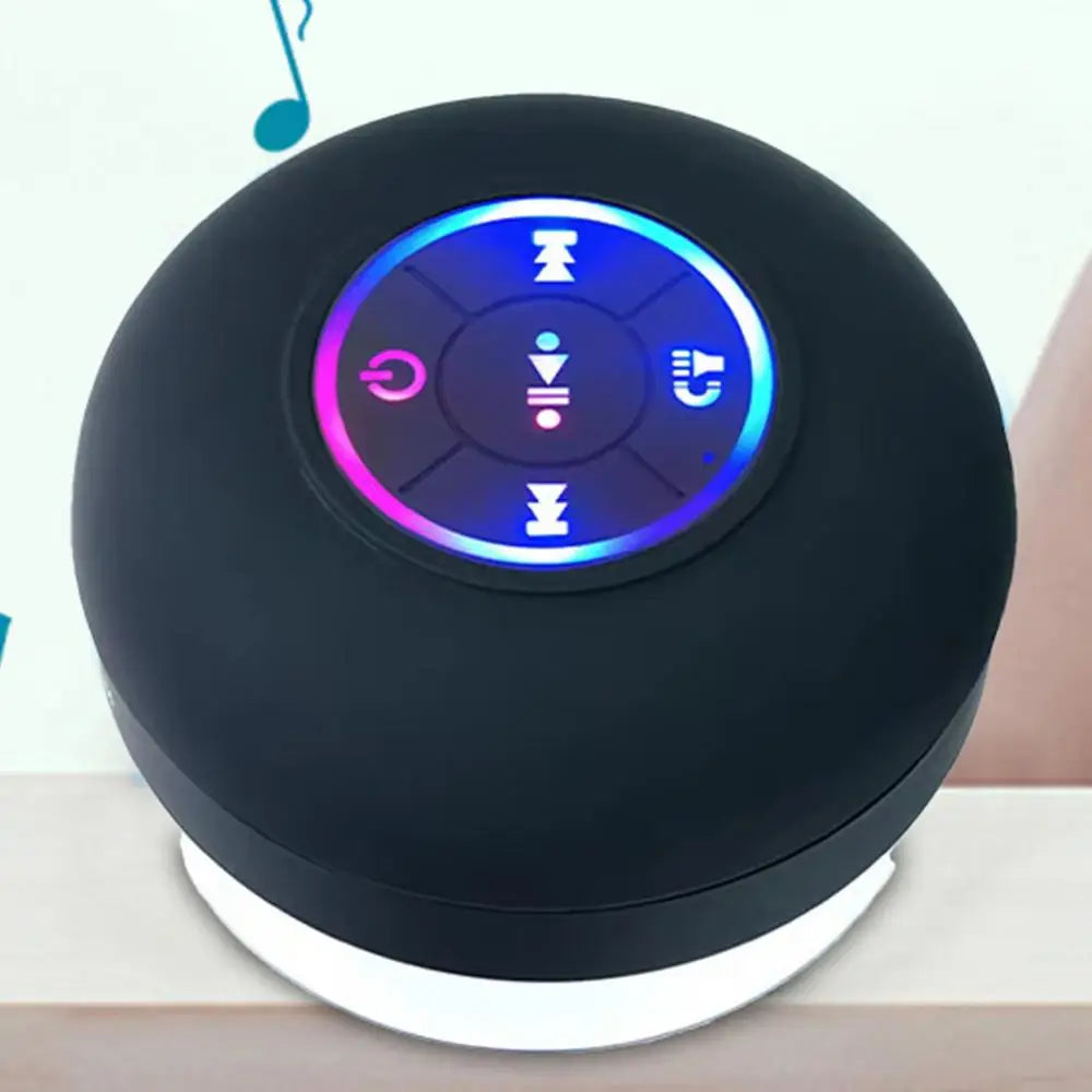 Portable LED Speaker LED Illumination Wireless Shower Speaker Dynamic Lighting Bathroom Audio Outdoor Entertainment Speaker For