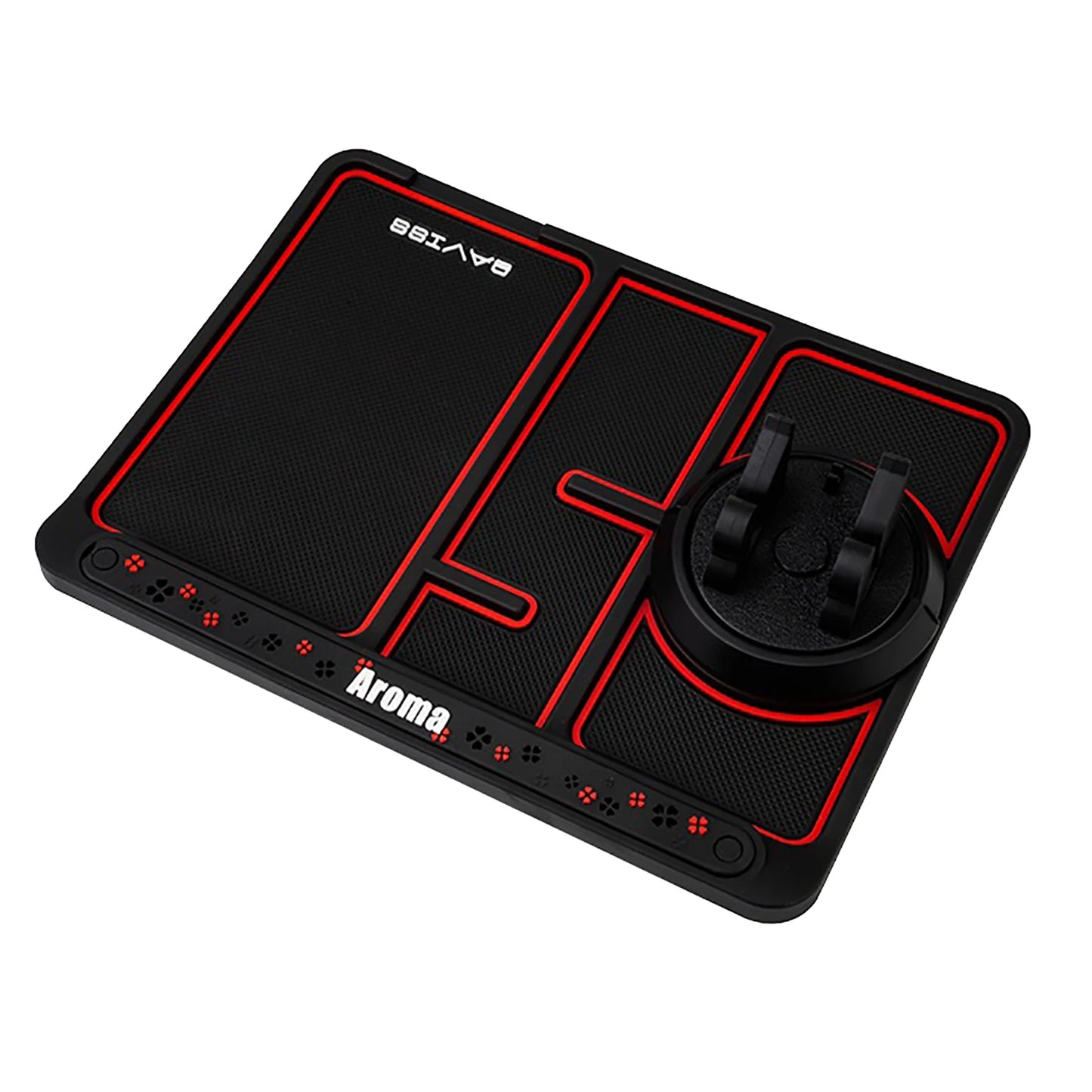 360° Rotating Car Phone Holder with Anti-Slip Dashboard Pad