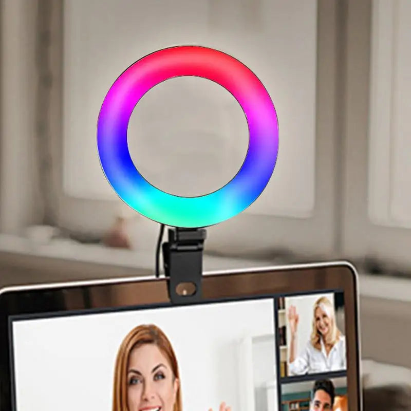 Clip-On Ring Light 4.5-Inch Photography Selfie Light Portable Selfie Phone Light Rotatable Photography Selfie Light With Phone