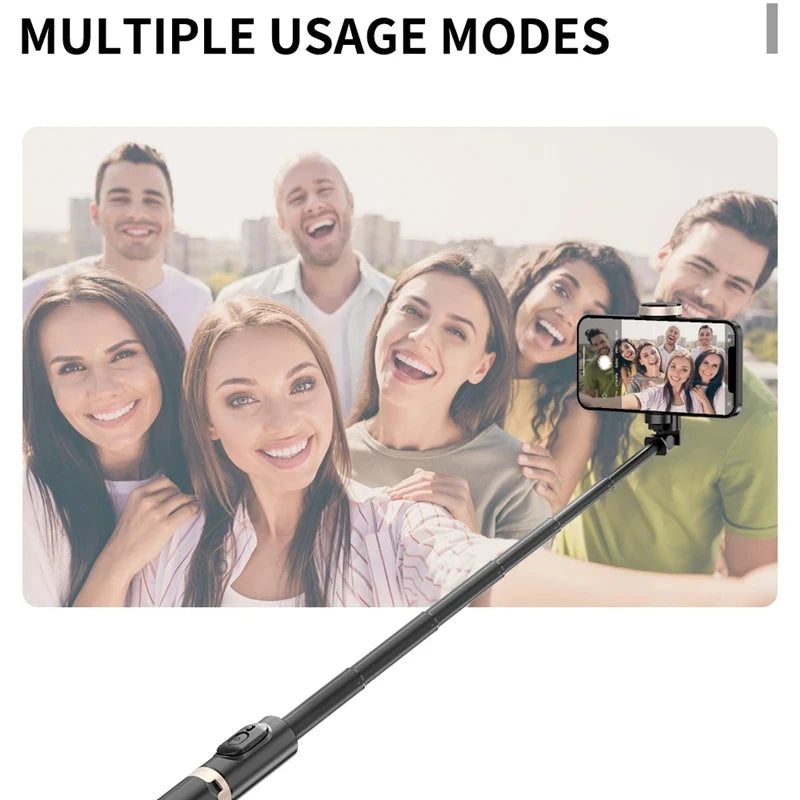 FGCLSY 2024 Bluetooth Selfie Stick & Tripod | Foldable Wireless Monopod with Remote Shutter for iPhone & Android Live Streaming & Photography