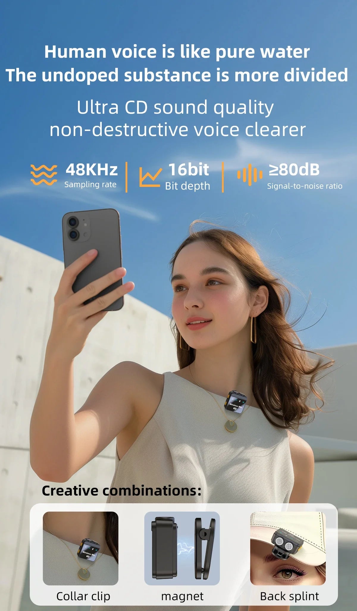2025 Wireless Lavalier Microphone Noise Reduction Audio Video Recording Microphone For Tiktok Live Broadcast With Charging Box