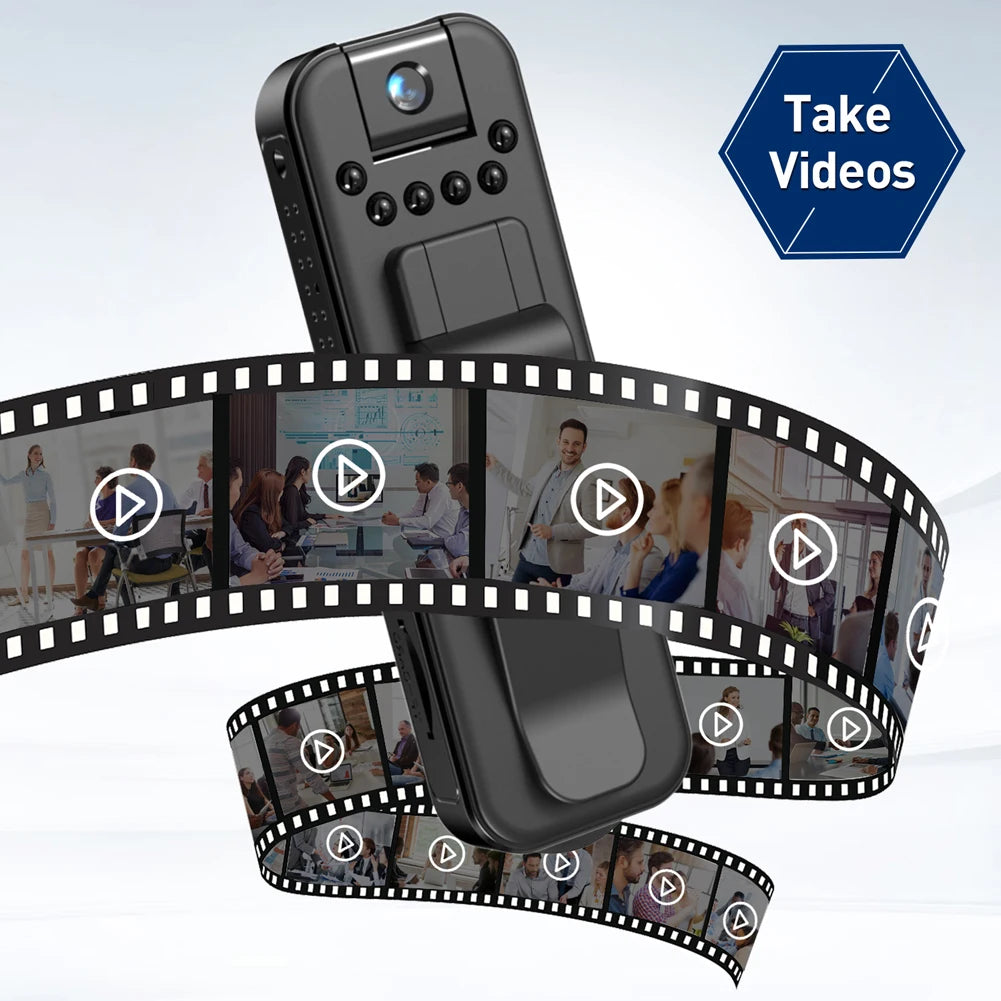 HD 1080P Mini Camera with Motion Detection Infrared Night Vision Perfect for Outdoor Sports and Video Surveillance