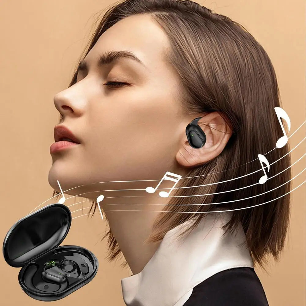 Open-Ear Wireless Headphones – Over-Ear Hooks, LED Display, IPX4 | Sports & Cycling Headset