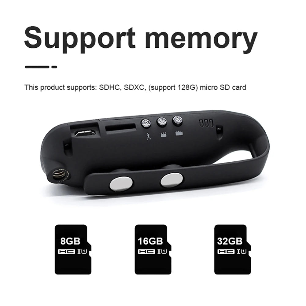 HD Mini Body Camera with Motion Detection | Cycling Video Recorder | Portable Law Enforcement Cam | High-Speed Pocket Body Cam