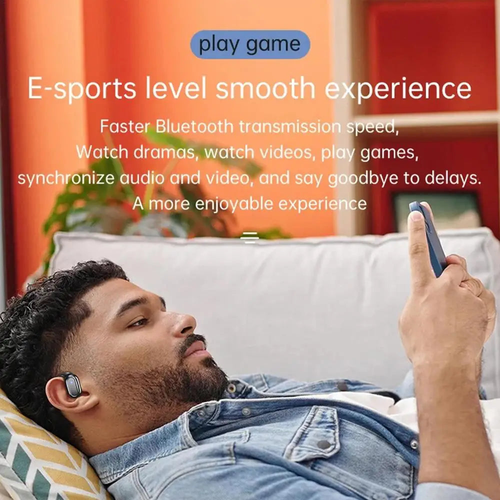 Open-Ear Wireless Headphones – Over-Ear Hooks, LED Display, IPX4 | Sports & Cycling Headset