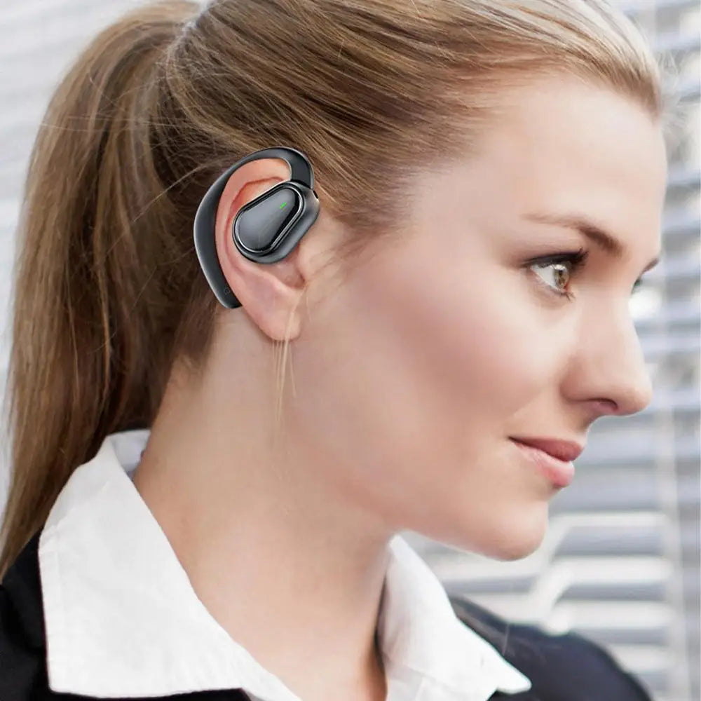 Open-Ear Wireless Headphones – Over-Ear Hooks, LED Display, IPX4 | Sports & Cycling Headset