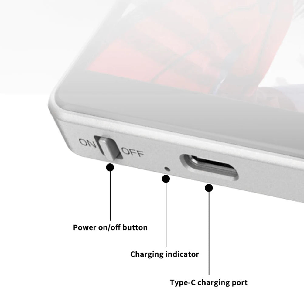 Wireless Monitor Screen Wireless Connection Selfie Monitor Screen Lightweight Magnetic Mount Back Screen for Vlog Live Stream