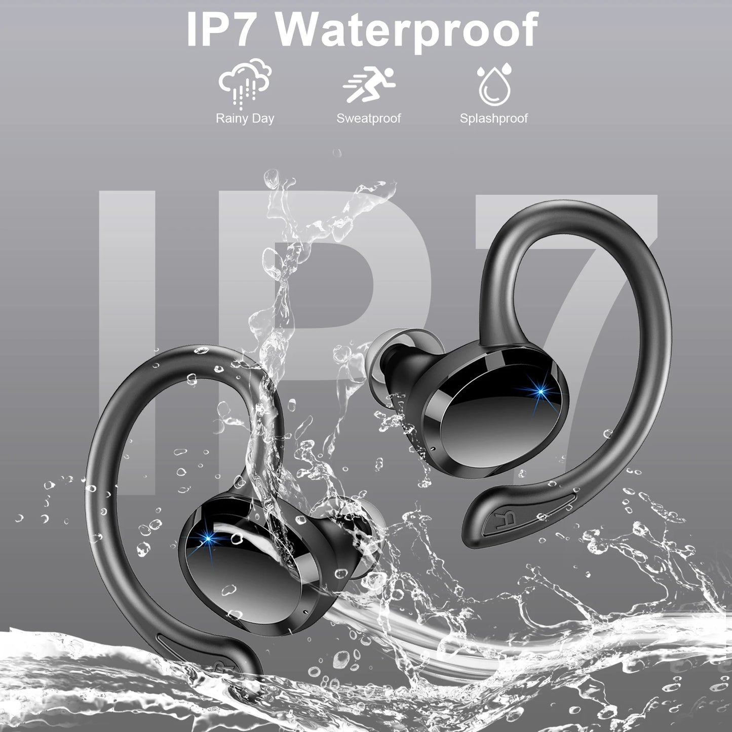 Wireless Bluetooth 5.3 Earbuds – Noise Cancelling, IP7, 40H Playtime