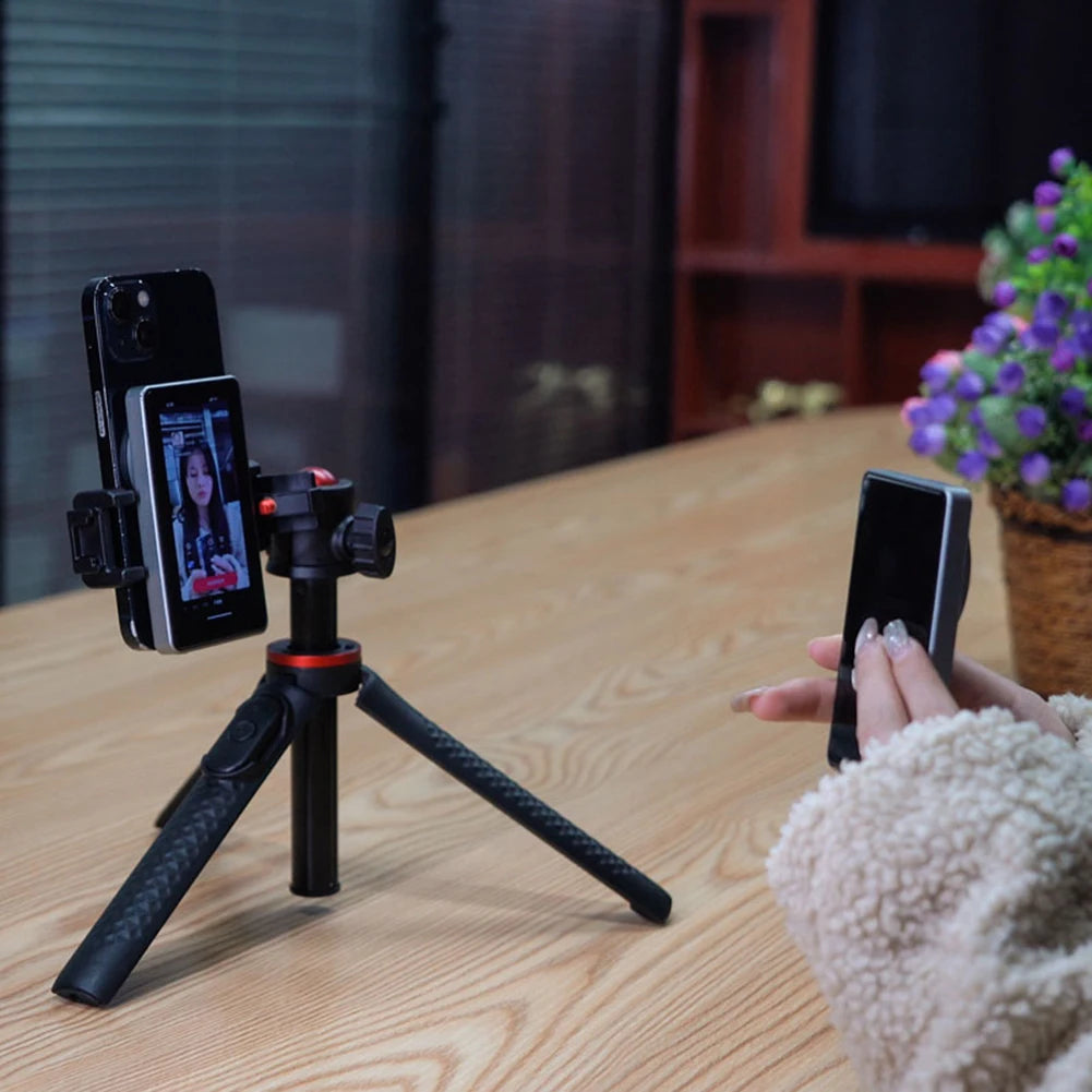 Wireless Monitor Screen Wireless Connection Selfie Monitor Screen Lightweight Magnetic Mount Back Screen for Vlog Live Stream