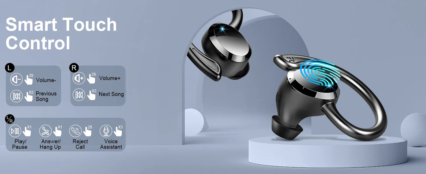 Wireless Bluetooth 5.3 Earbuds – Noise Cancelling, IP7, 40H Playtime