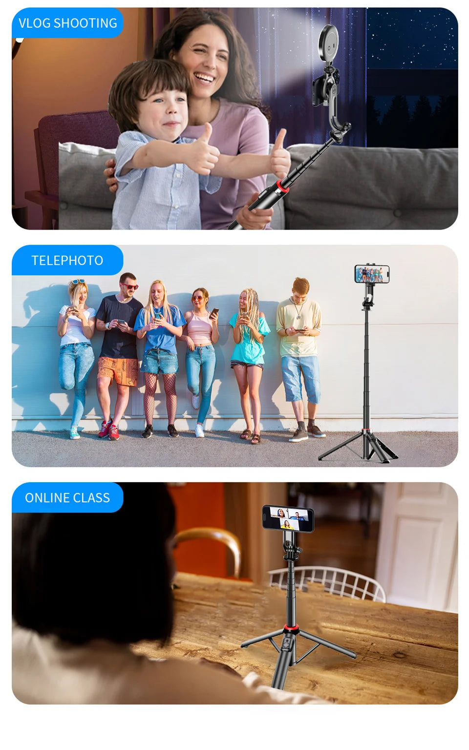 FANGTUOSI 2025 New Magnetic Selfie Stick Tripod with Remote For Cellphone For iPhone 14 13 12 Pro Max For HUAWEI XIAOMI SAMSUNG