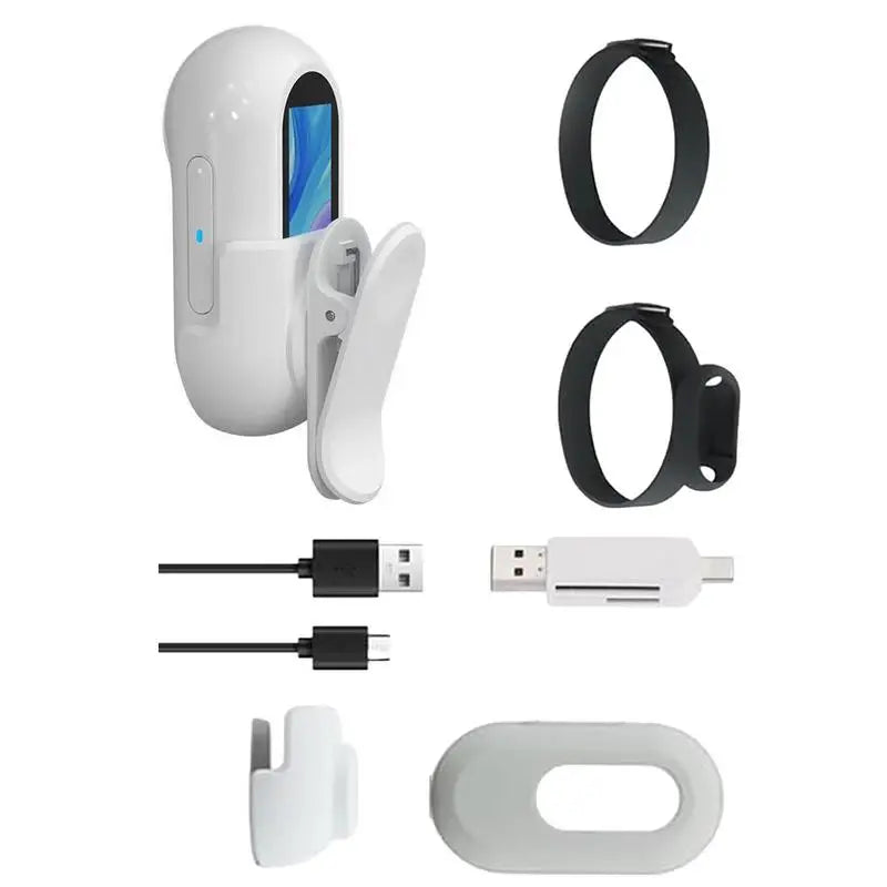 HD 1080P Dog Collar Camera No WiFi Needed Lightweight Pet Tracker with 32G Card for Barking Cats and Dogs
