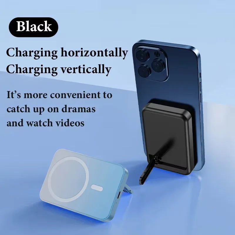 Magnetic Power Bank for IPhone 12 13 14 15 for Magsafe Powerbank Portable Wireless Charger Auxiliary External Spare Battery Pack