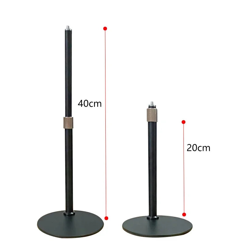 10" Selfie Ring Lights Overhead Desk Circle Tripod Adjustable Shooting Arm For Video Recording YouTube TikTok Live Streaming