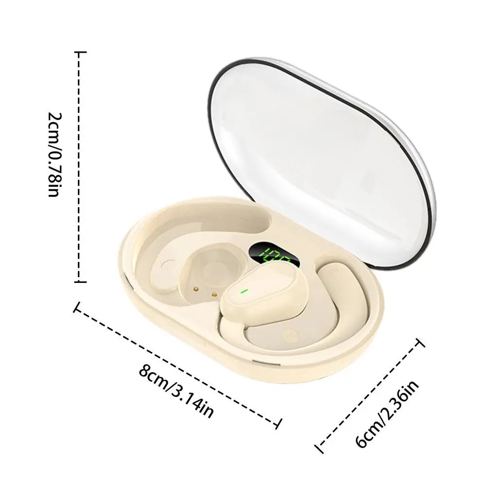 Open-Ear Wireless Headphones – Over-Ear Hooks, LED Display, IPX4 | Sports & Cycling Headset