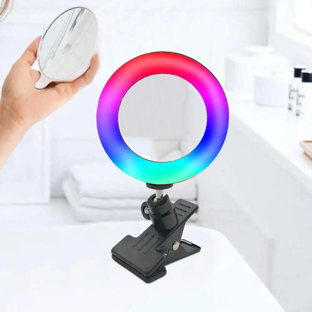 Clip-On Ring Light 4.5-Inch Photography Selfie Light Portable Selfie Phone Light Rotatable Photography Selfie Light With Phone