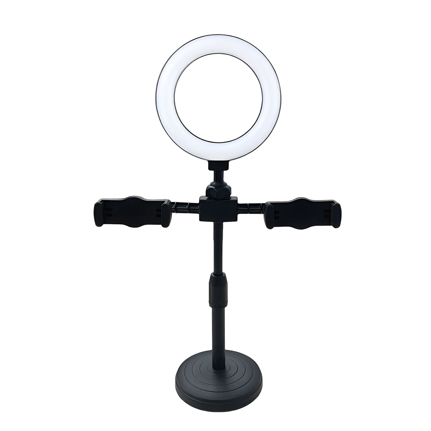 LED Selfie Ring Lighting Photographic double mobile phone stand Live TK platform multi-function photo with lighting stand