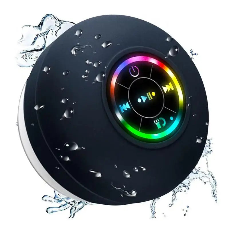 Waterproof Bluetooth Shower Speaker with LED Light
