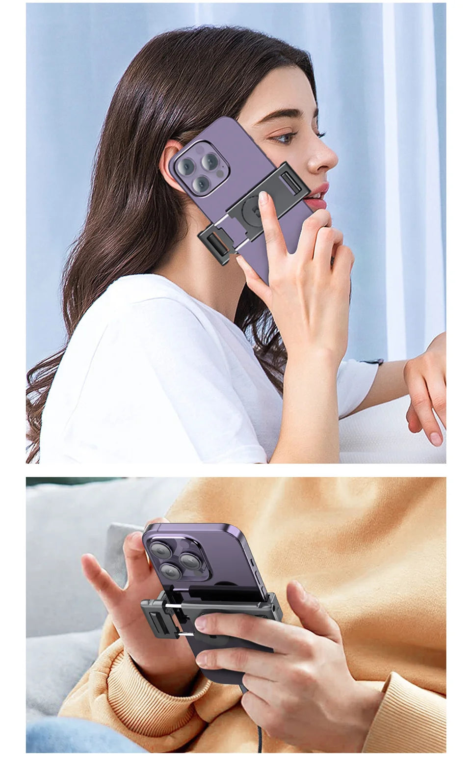 Face Tracking Gimbal tripod 360 Rotation 1.5M selfie stick and Light Stabilizer Selfie Desktop for Tiktok Smartphone
