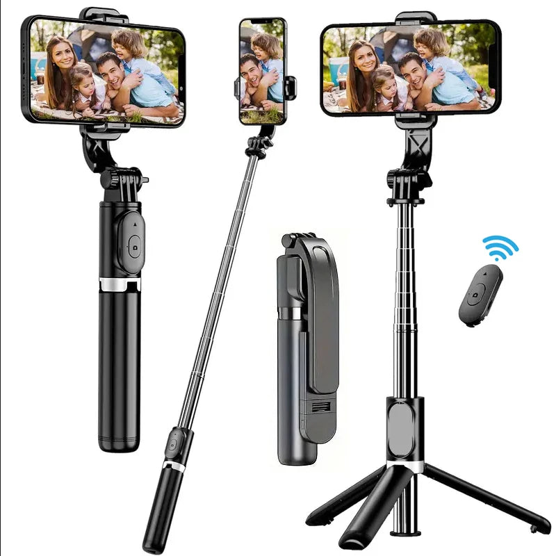 Adjustable Selfie Stick Tripod with LED Fill Light
