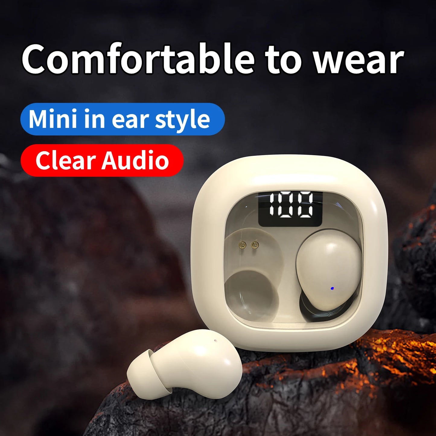 Smallest Invisible Mini Earbuds Wireless Bluetooth, Micro Tiny Discreet Hidden Headset Sleep Earphone,for Small Ear Canals