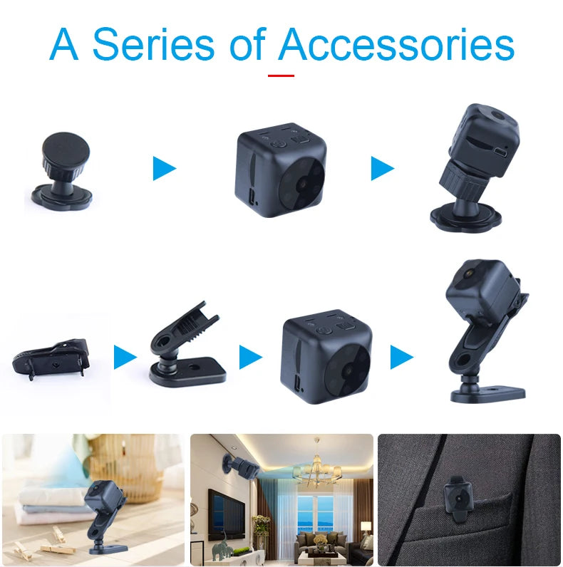 MD25 Micro Video  Record Camera 1080P HD Voice Comrecorders Mini Cam espia Infrared Night Vision Recording Clip Sports DV