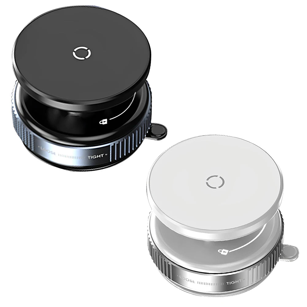 Magnetic Vacuum Car Phone Holder | 360° Rotating Suction Cup Mount | Strong Grip for iPhone & More