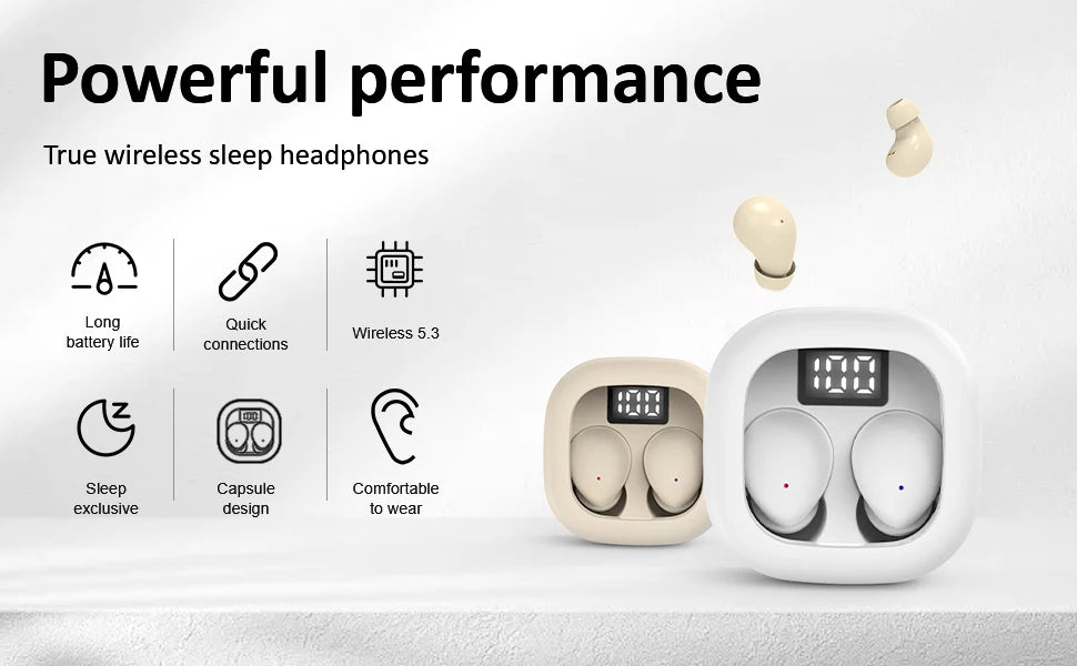 Smallest Invisible Mini Earbuds Wireless Bluetooth, Micro Tiny Discreet Hidden Headset Sleep Earphone,for Small Ear Canals