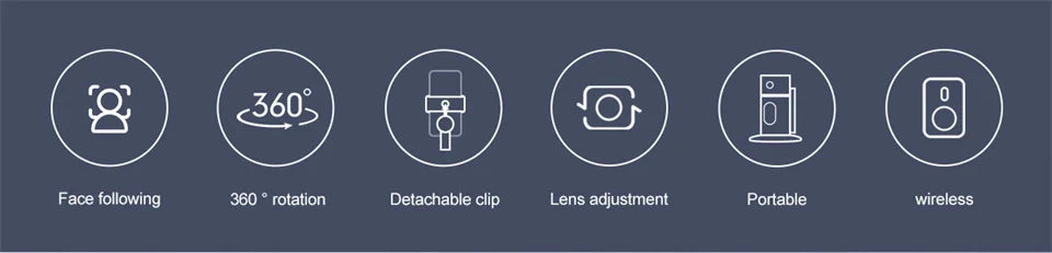 Face Tracking Gimbal tripod 360 Rotation 1.5M selfie stick and Light Stabilizer Selfie Desktop for Tiktok Smartphone