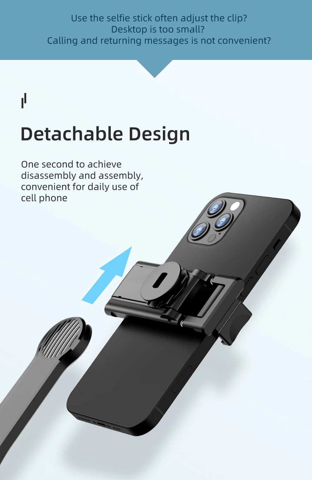 Adjustable Selfie Stick Tripod with LED Fill Light