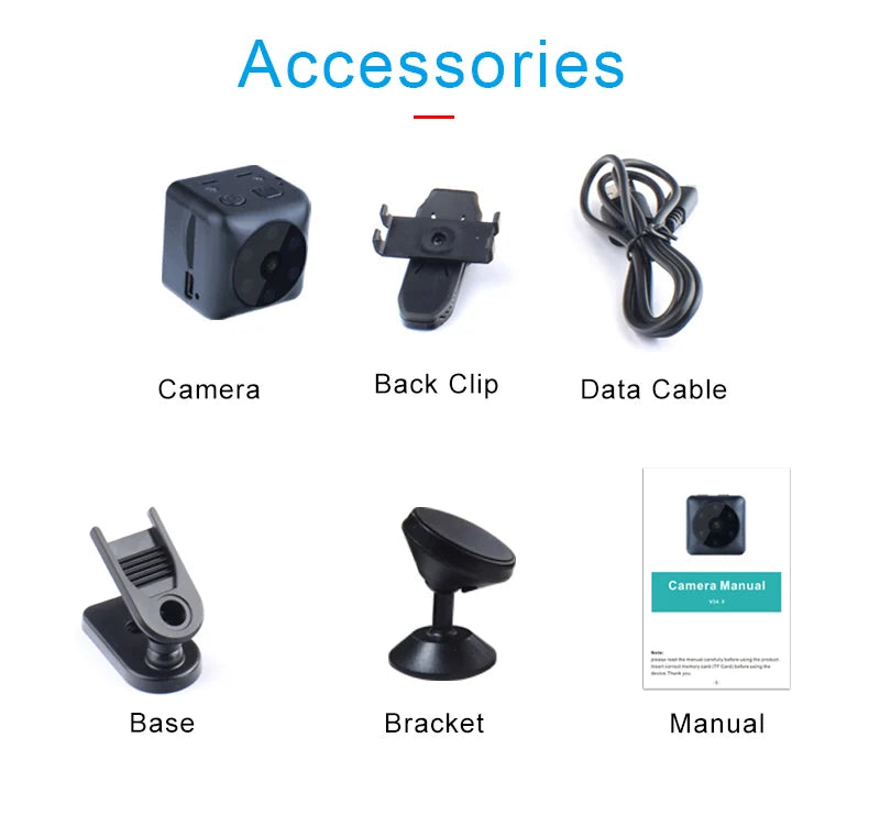 MD25 Micro Video  Record Camera 1080P HD Voice Comrecorders Mini Cam espia Infrared Night Vision Recording Clip Sports DV