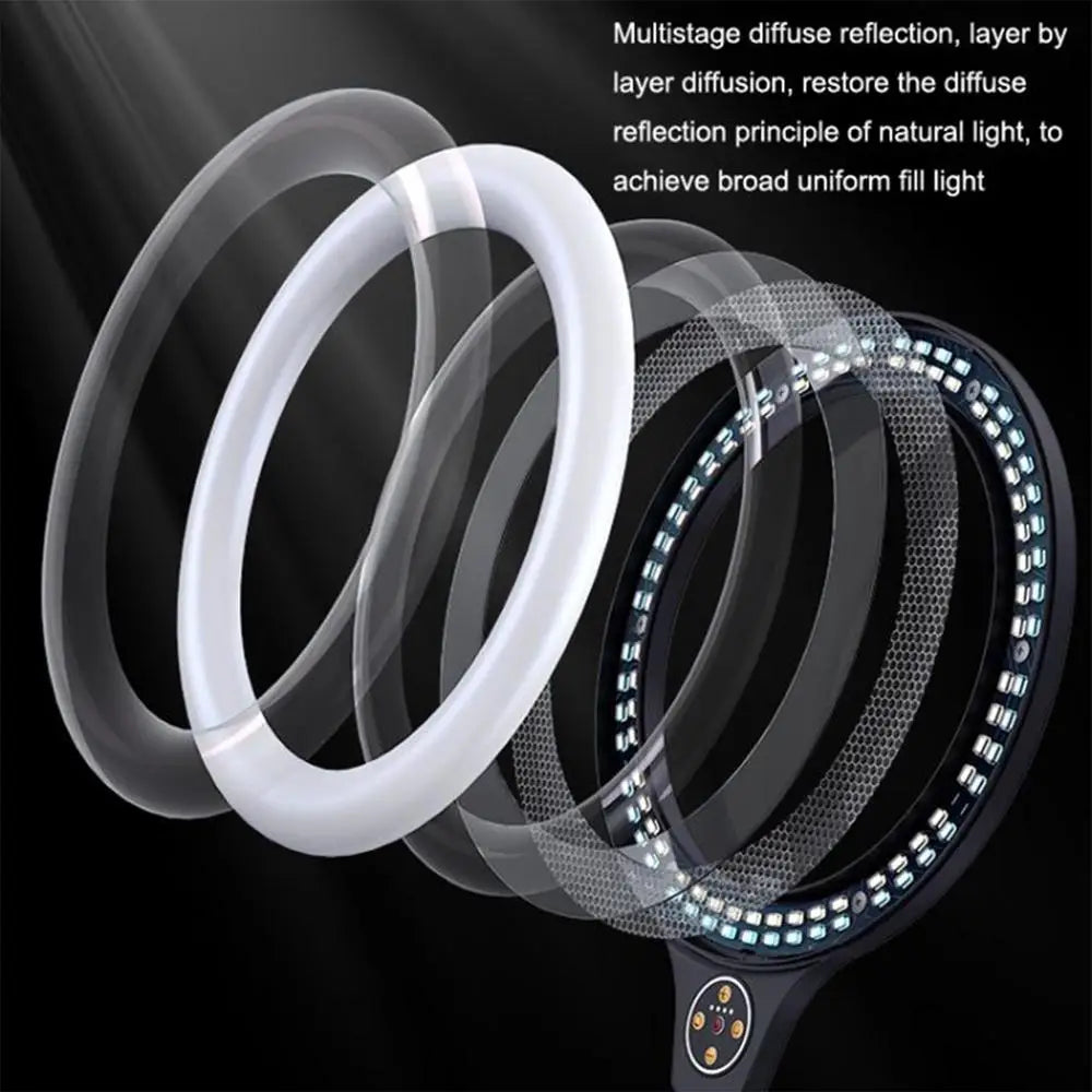 Selfie Ring Light With Stand Articulating Arm With Selfie Ring Light And Phone Holder Articulating Arm Camera Mount LED Video