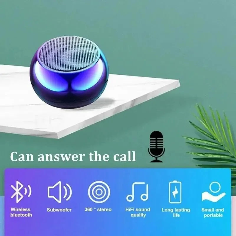 M3 Flash Wireless Bluetooth Speaker Portable Small Steel Gun Metal Heavy Subwoofer Outdoor Mini Bluetooth Small Speaker