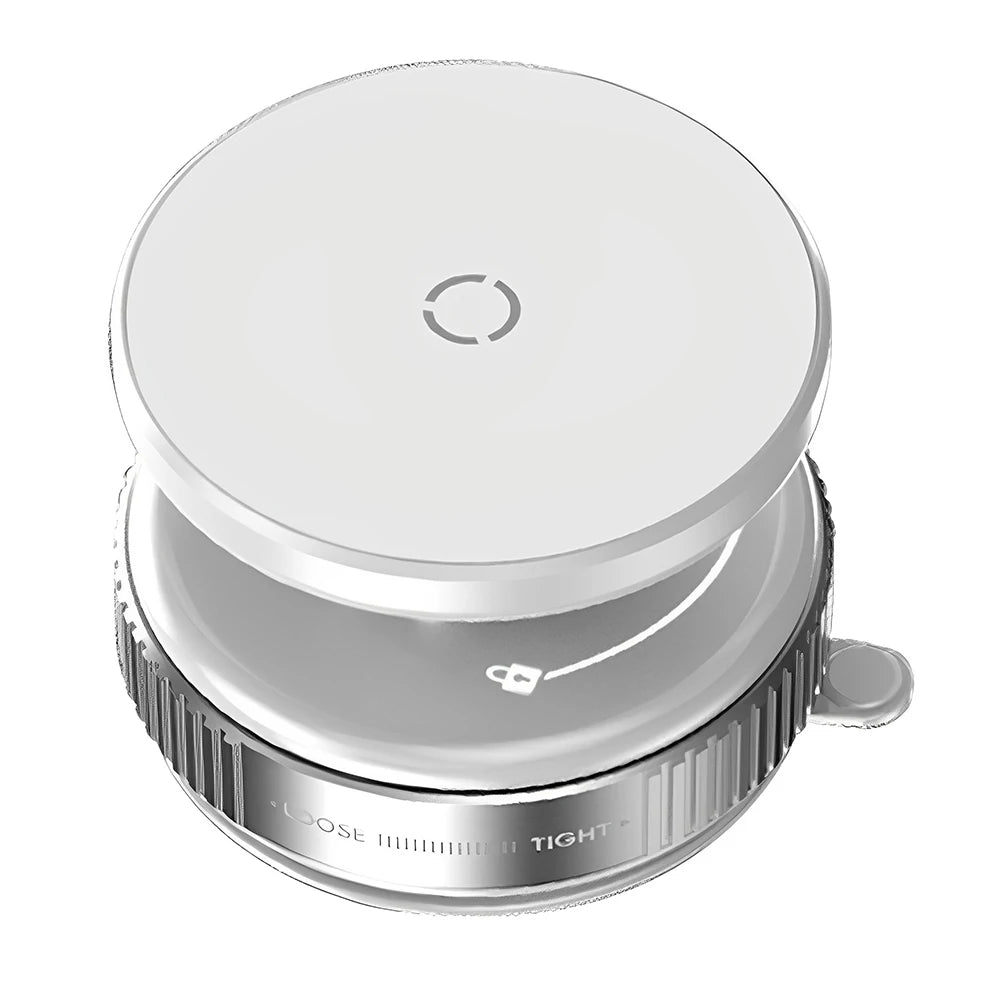 Magnetic Vacuum Car Phone Holder | 360° Rotating Suction Cup Mount | Strong Grip for iPhone & More