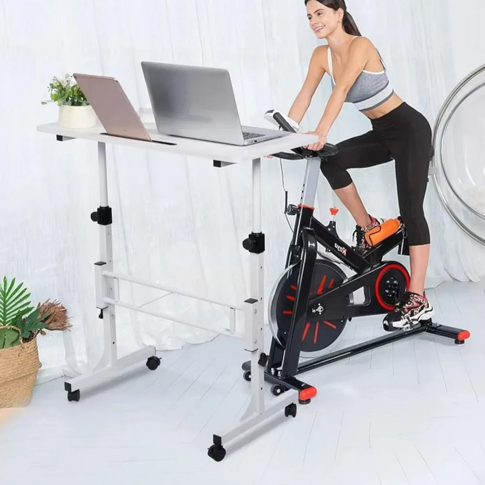 Small Mobile Standing Desk, Adjustable Height Rolling Desk Small Computer Desk Stand Up Desk With Wheels For Home Office School