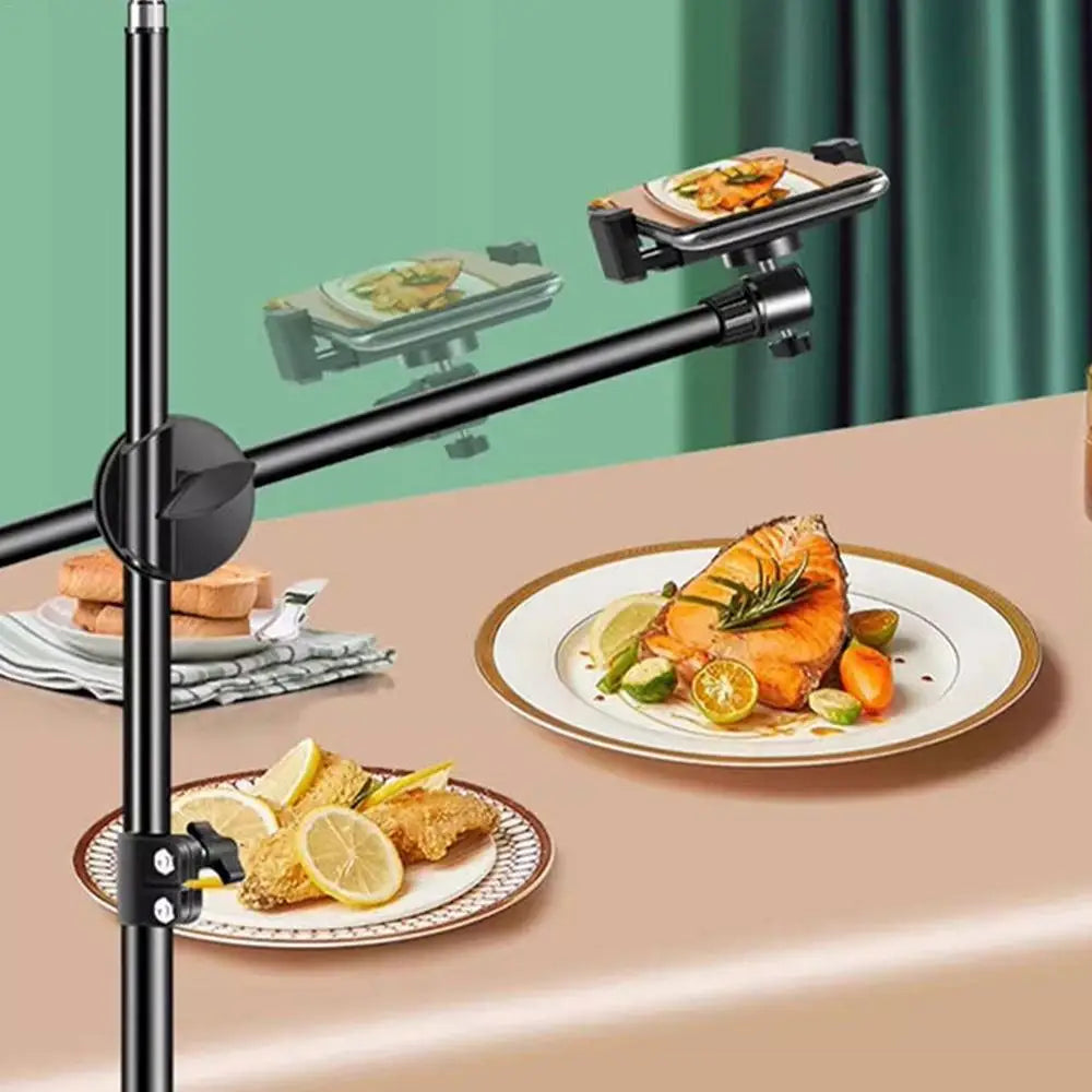 Selfie Ring Light With Stand Articulating Arm With Selfie Ring Light And Phone Holder Articulating Arm Camera Mount LED Video