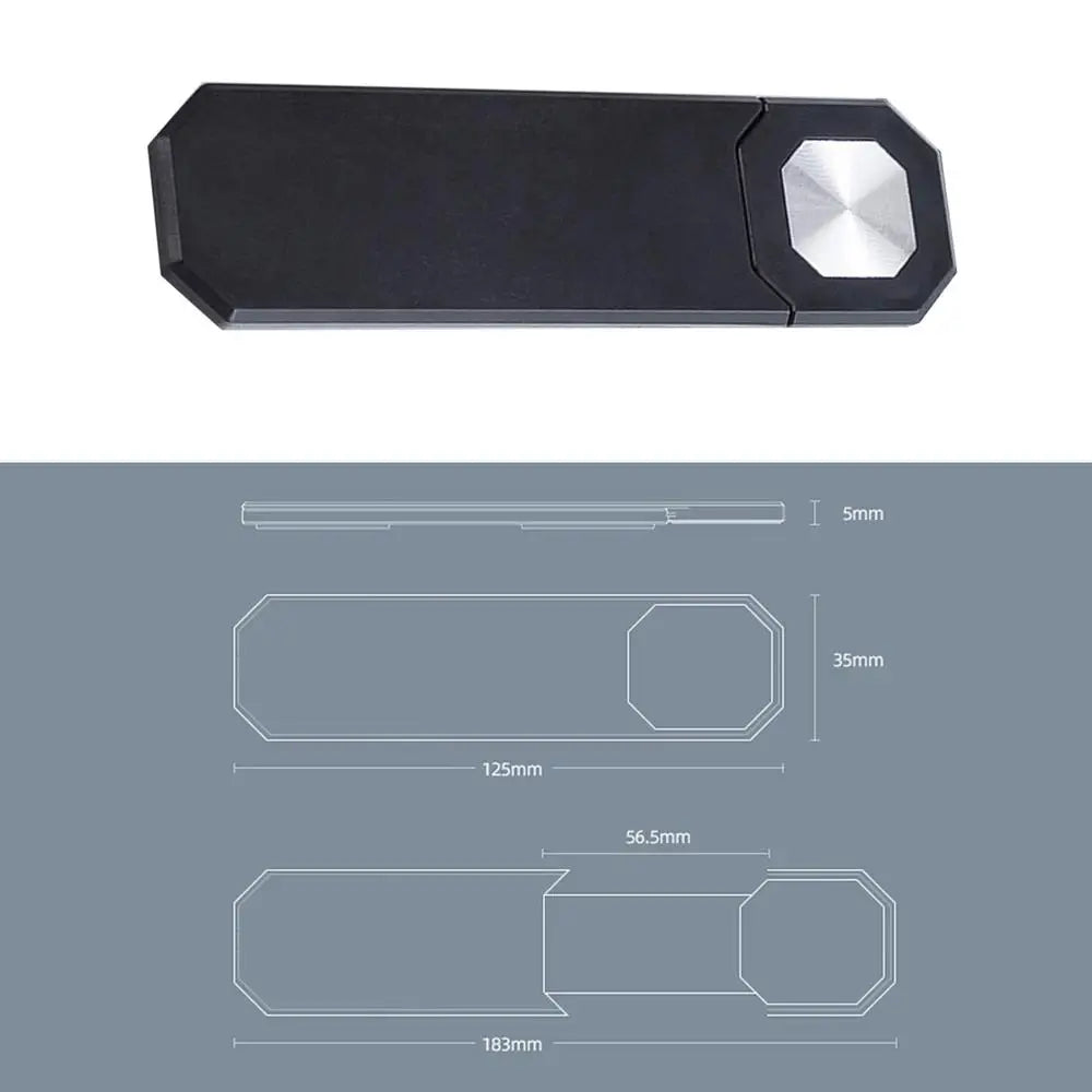 Magnetic Laptop Phone Holder – Sliding Dual Screen Mount for Smartphones &amp; Tablets