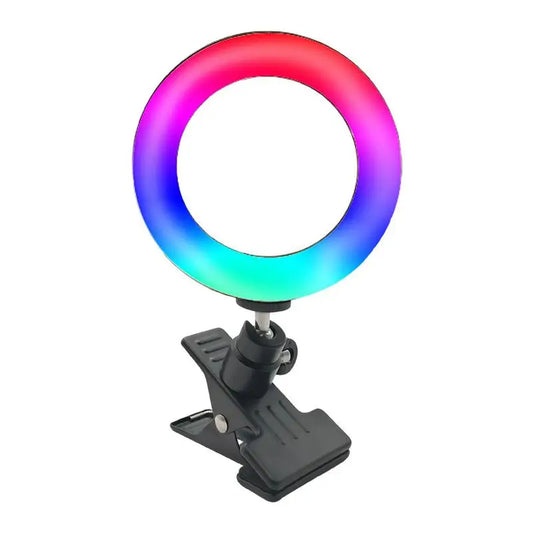 Clip-On Ring Light 4.5-Inch Photography Selfie Light Portable Selfie Phone Light Rotatable Photography Selfie Light With Phone