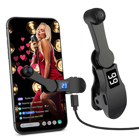 Digital Auto Screen Clicker Automatic Phone Screen Tapper 180° Rotation USB Clip-on Clicker Simulation Finger Continuous Click
