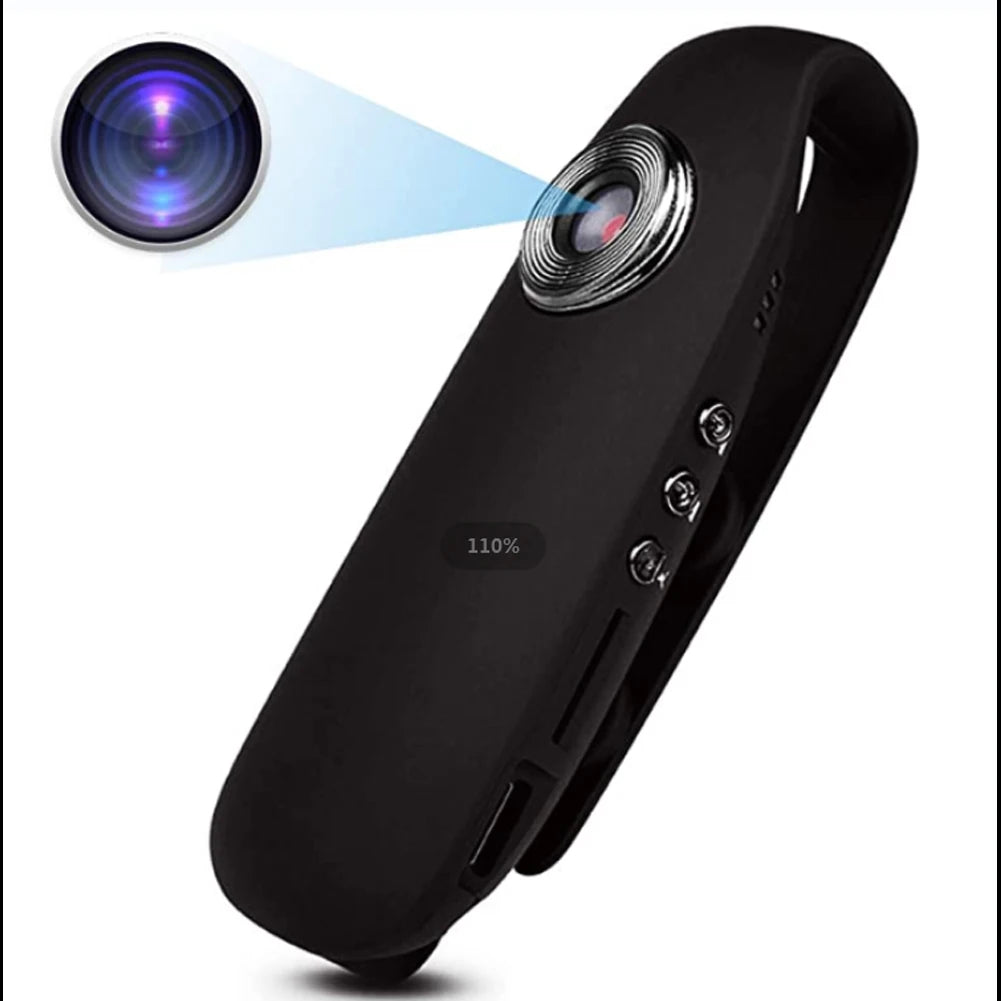 HD Mini Body Camera with Motion Detection | Cycling Video Recorder | Portable Law Enforcement Cam | High-Speed Pocket Body Cam