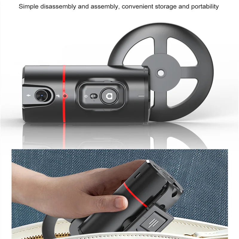 Face Tracking Gimbal tripod 360 Rotation 1.5M selfie stick and Light Stabilizer Selfie Desktop for Tiktok Smartphone