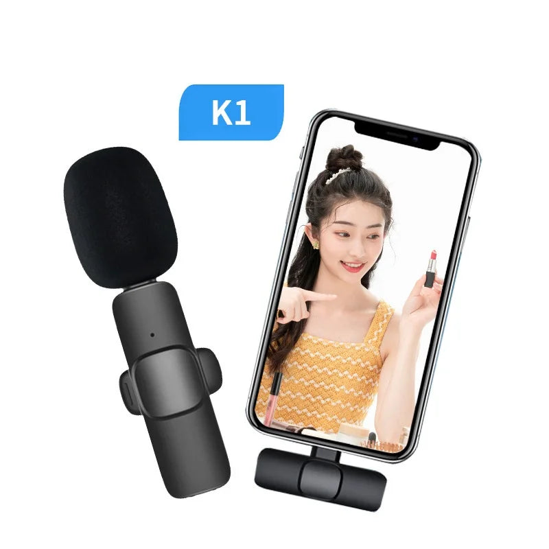 Wireless Lavalier Microphone for iPhone & Android