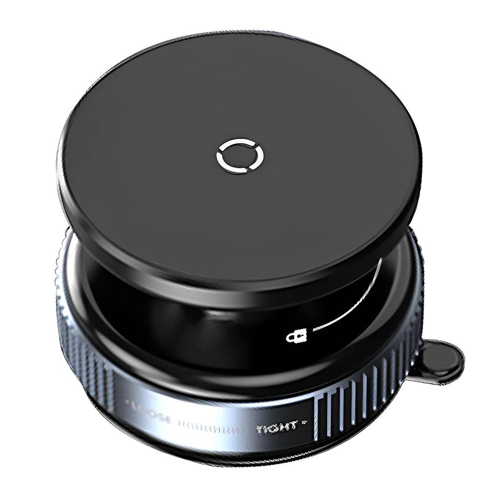 Magnetic Vacuum Car Phone Holder | 360° Rotating Suction Cup Mount | Strong Grip for iPhone & More