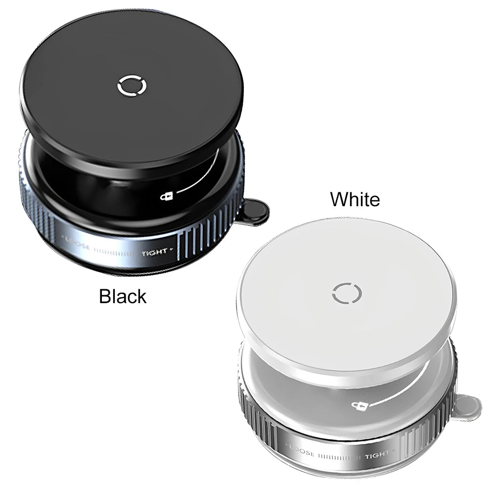 Magnetic Vacuum Car Phone Holder | 360° Rotating Suction Cup Mount | Strong Grip for iPhone & More