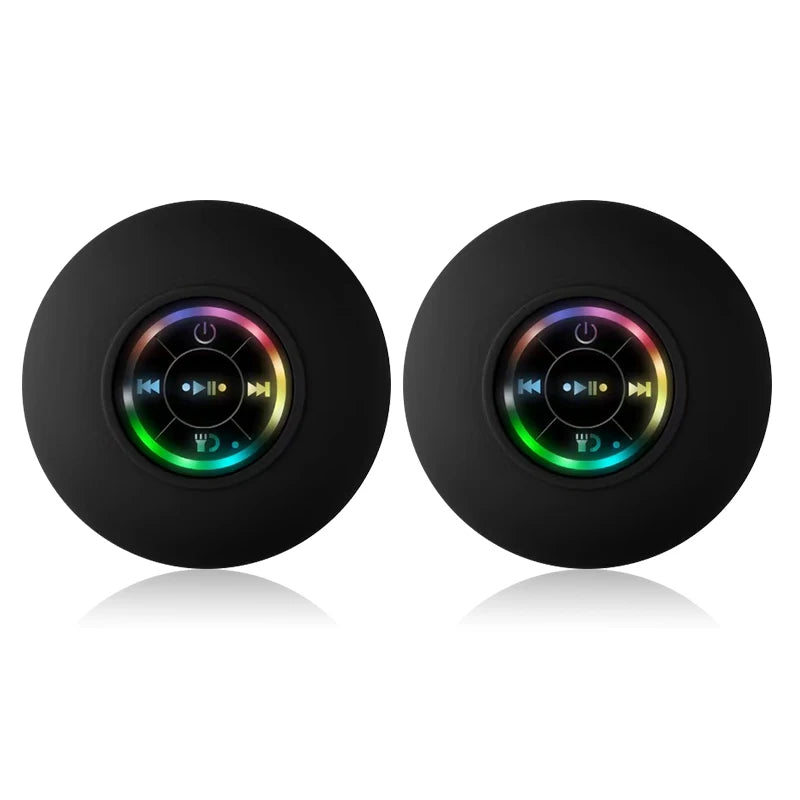 Waterproof Bluetooth Shower Speaker with LED Light